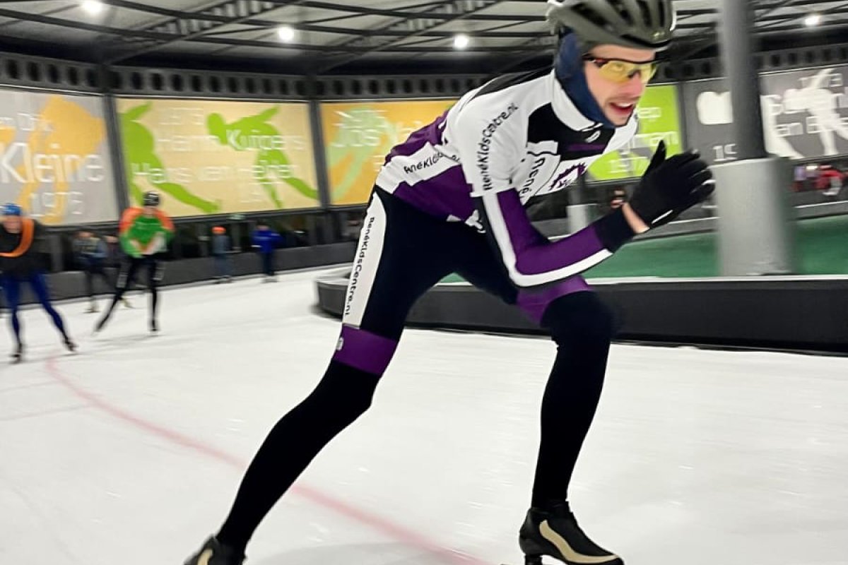 Derko Budding gaat 200 kilometer schaatsen in 1 dag tegen armoede