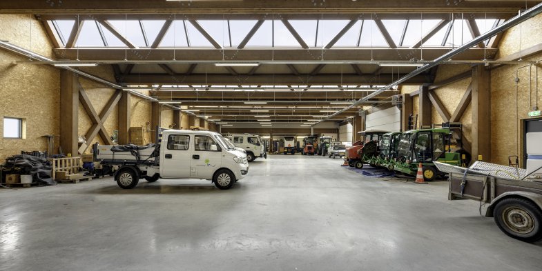 Interieur gemeentewerf nieuwkoop